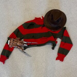 Crop Top Freddy Kruger Costume